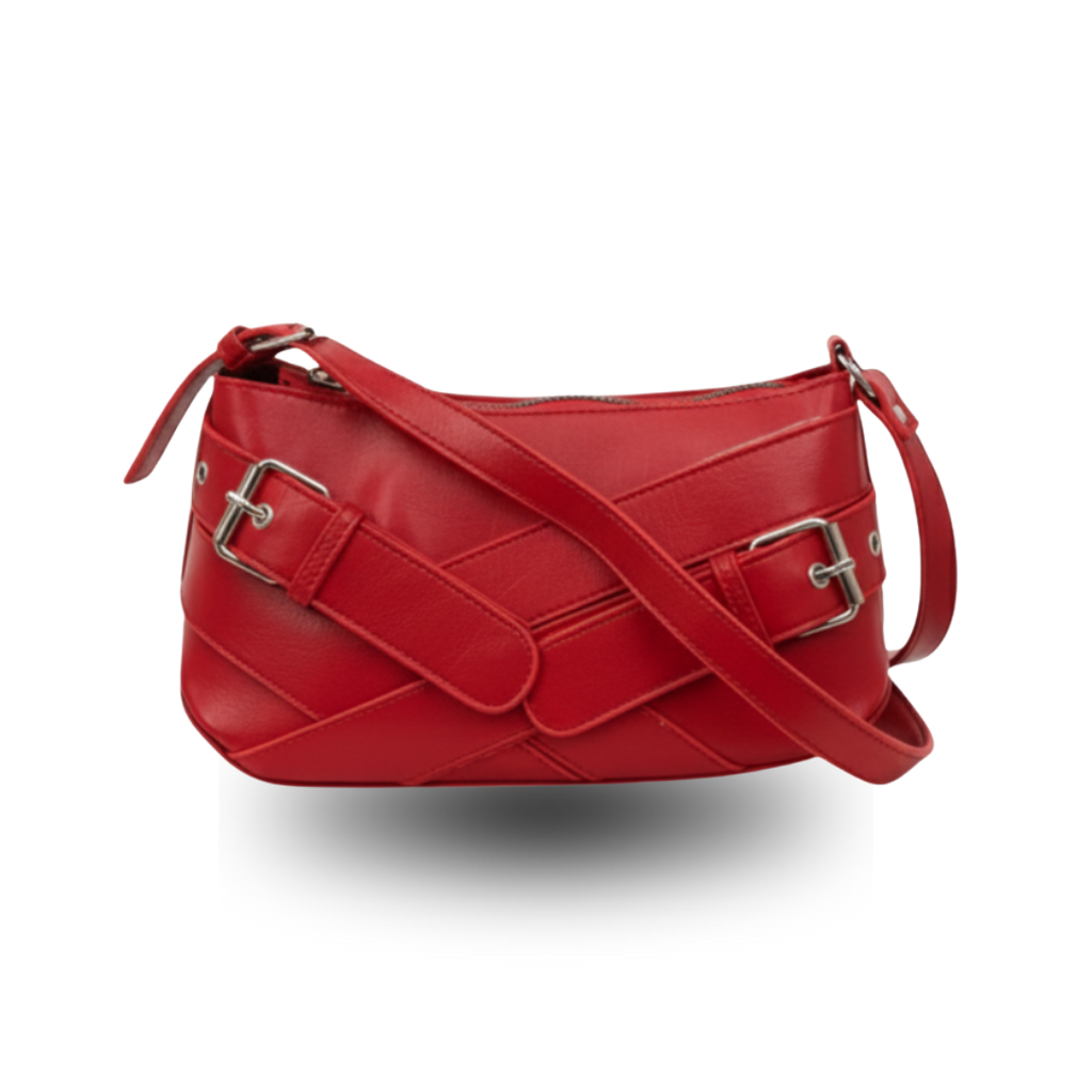 The Scarlet Buckle Bag