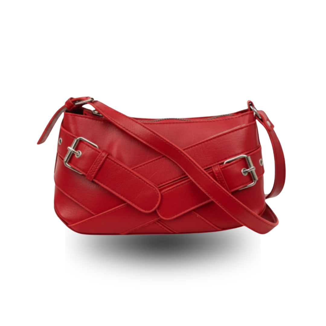 The Scarlet Buckle Bag