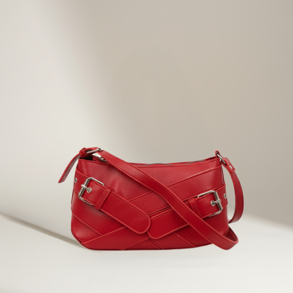 The Scarlet Buckle Bag